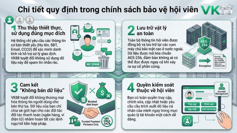 Quy trình thu thập và mã hóa dữ liệu người dùng của nền tảng VK 88 Quy trình thu thập và mã hóa dữ liệu người dùng của nền tảng VK 88